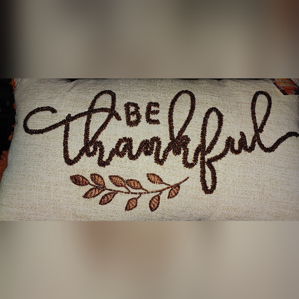 🆕"Be Thankful" Throw Pillow.